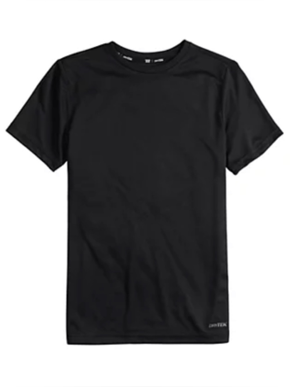 Tek Gear DryTek Athletic Tee - Boys L Husky - Black Performance T-Shirt